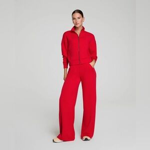 NWT SPANX Vibrant Red Wide Leg Pants 2X Petite